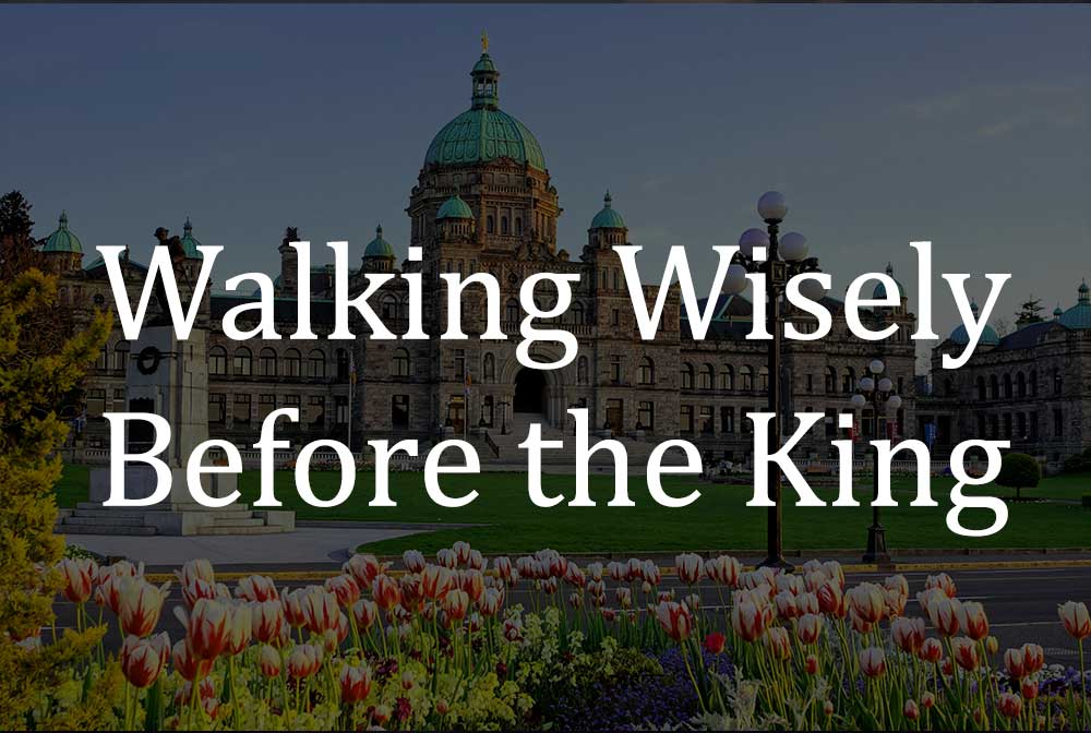 Walk Wisely Before the King