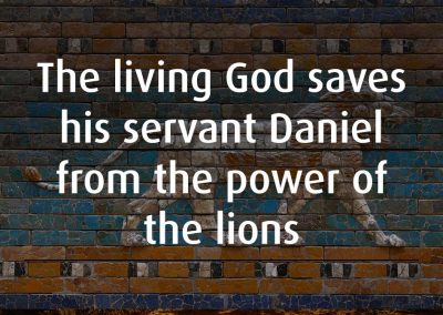 God Saves Daniel from the Lions