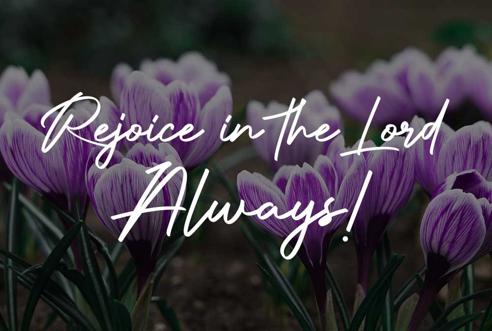 Rejoice in the Lord Always! Aiden Plug